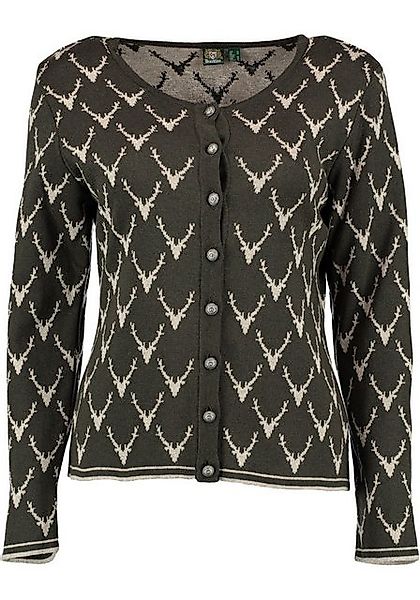 OS Trachten Strickjacke Ewipe Tailliert, lang geschnitten, Rundhals, Allove günstig online kaufen