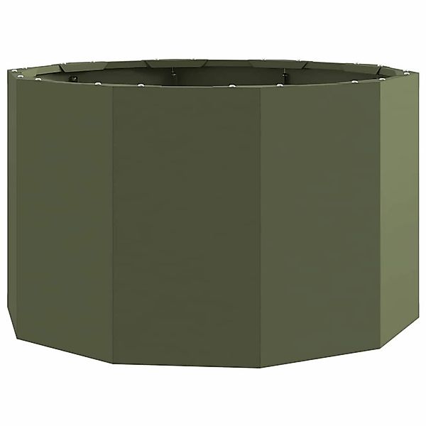 vidaXL Pflanzkübel Olive Grün 60 x 60 x 35 cm Stahl 883741 günstig online kaufen