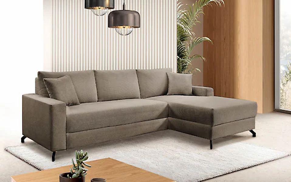 exxpo - sofa fashion Ecksofa »Quattro L-Form, B/T: 247/162 cm« wahlweise mi günstig online kaufen
