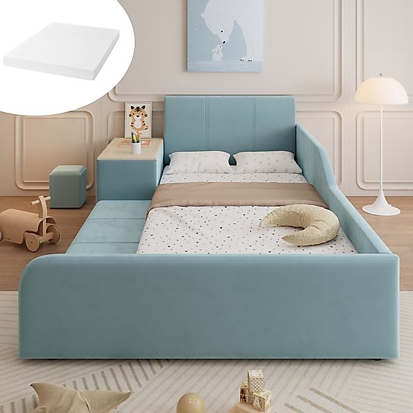 OKWISH Polsterbett Kinderbett Funktionsbett (mit Schreibtisch, günstig online kaufen