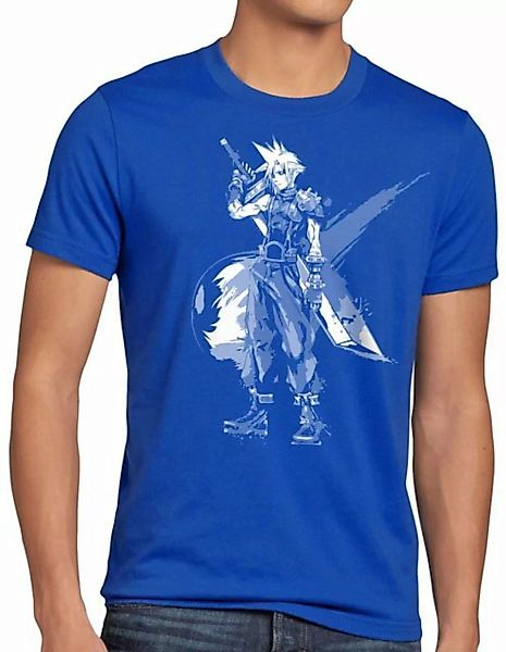 style3 Print-Shirt Herren T-Shirt Cloud Strife final 7 VII chocobo sephirot günstig online kaufen