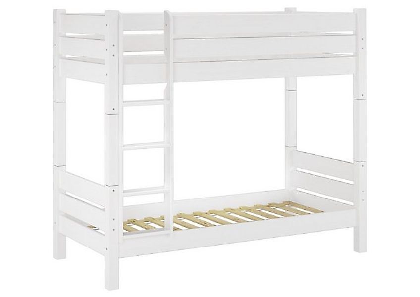 ERST-HOLZ Etagenbett Holzetagenbett Massiv 90 x 220 Überlänge mit Rost günstig online kaufen