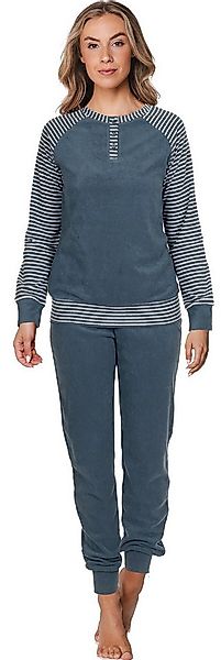 Pastunette Schlafanzug Damen Frottee Pyjama (2 tlg) Modisches Design günstig online kaufen