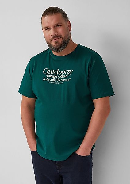 s.Oliver Kurzarmshirt T-Shirt Baumwoll-T-Shirt mit Frontprint günstig online kaufen