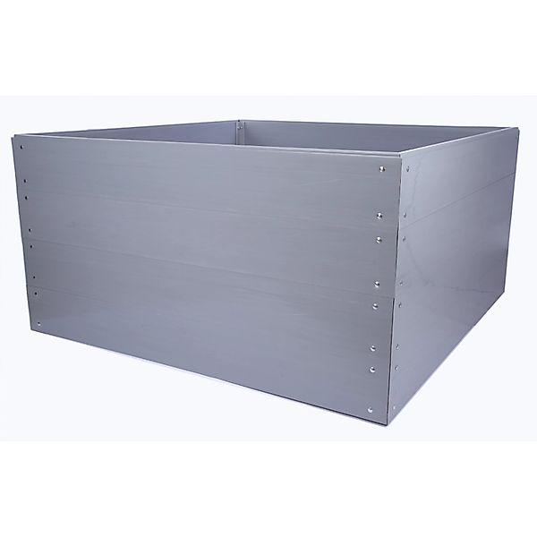 PROREGAL Hochbeete Growline Plast HxBxT 81x140x140cm 4 Ebenen Grau günstig online kaufen