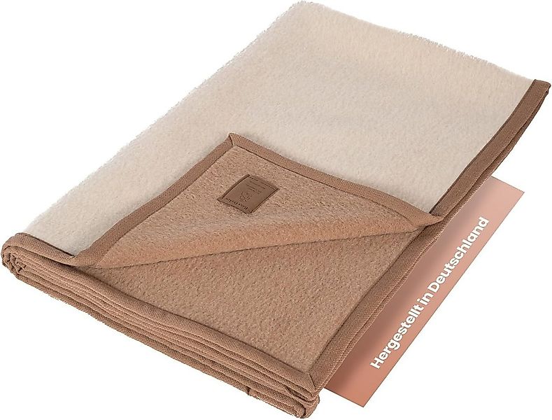 Wohndecke Kuschelige Alpakadecke Arequipa aus einem Alpaka- & Schurwoll Mix günstig online kaufen