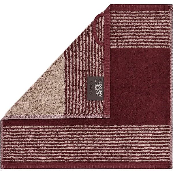 Cawö Handtücher Luxury Home Two-Tone 590 - Farbe: bordeaux - 23 - Seiflappe günstig online kaufen