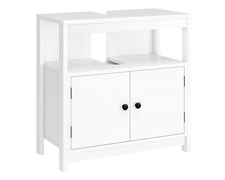 Homfa Waschbeckenunterschrank Badezimmer Unterschrank mit 2 Türen und offen günstig online kaufen