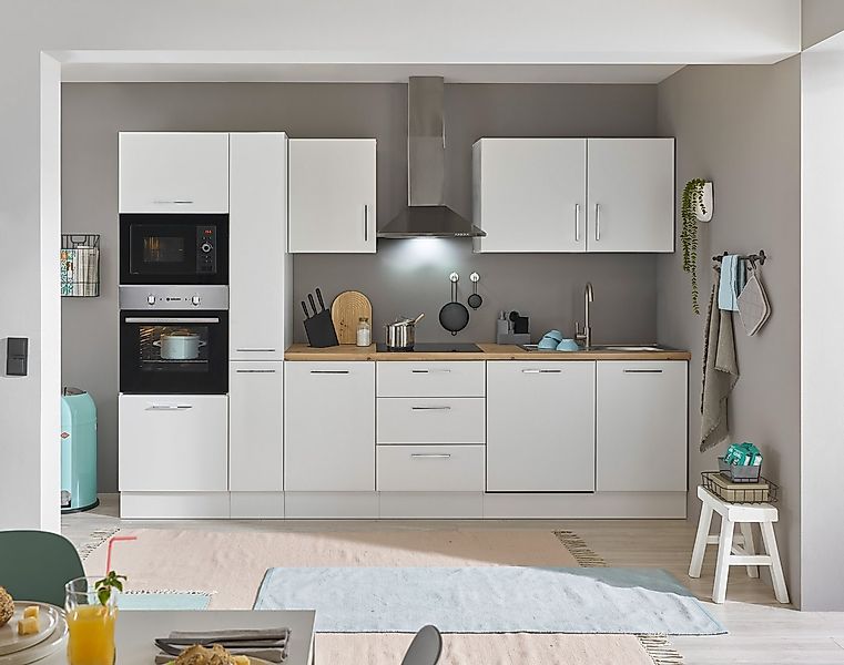 BASIC by Balculina Küchenzeile Turin, Breite 310 cm, wahlweise mit E-Geräte günstig online kaufen