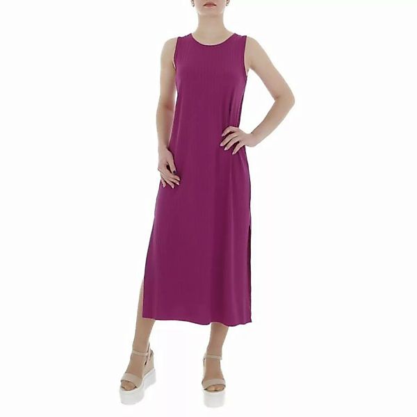 Ital-Design Sommerkleid Damen Freizeit (86164344) Stretch Rippstrickoptik M günstig online kaufen