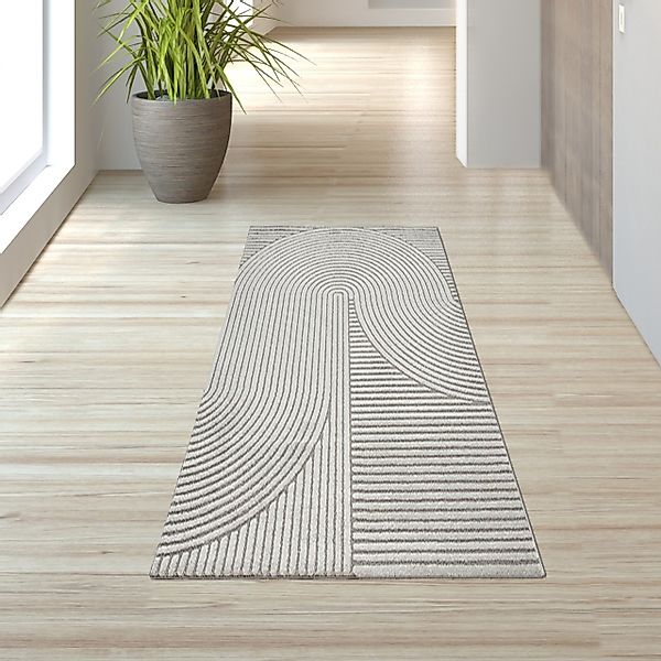 TeppichHome24 Teppich Teppich Wohnzimmer geometrisch Linien- günstig online kaufen