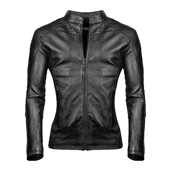 PAULGOS Lederjacke Herren Jacke Übergangsjacke Biker Look 100% Echtleder D3 günstig online kaufen