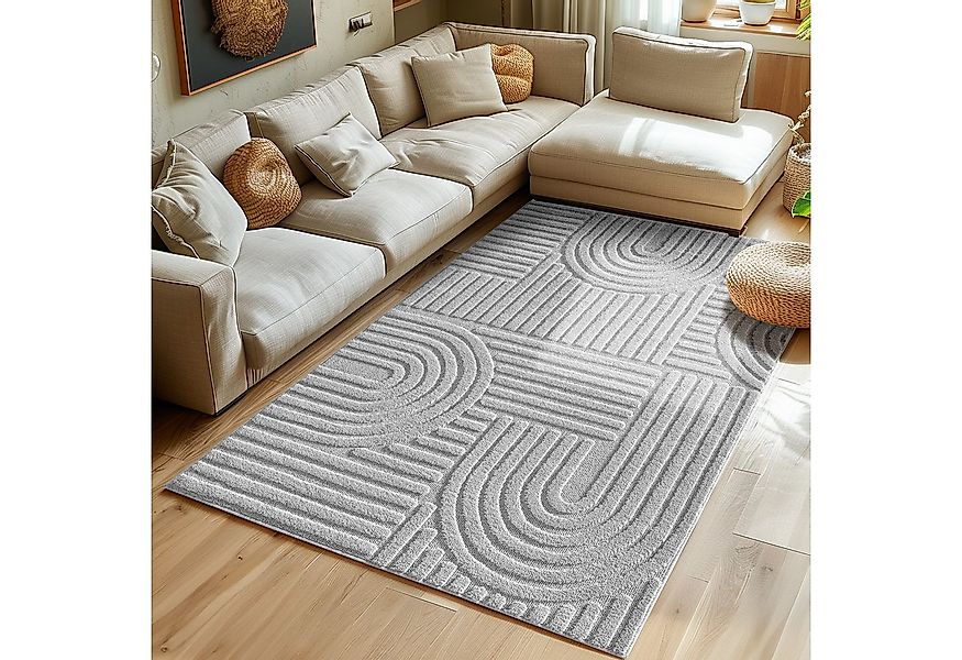 SIMPEX24 Designteppich Skandinavischer Boho, Rechteckig, Höhe: 8 mm, Teppic günstig online kaufen