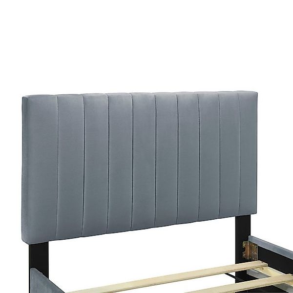 autolock Polsterbett Polsterbett mit Ausziehbett, Samtstoff, 90 x 190 cm günstig online kaufen