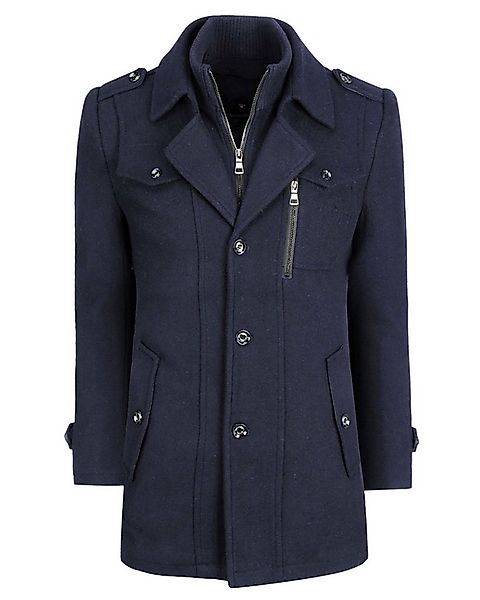 Allthemen Kurzmantel mit Doppelkragen Herren Wintermantel warmer Doppelkrag günstig online kaufen