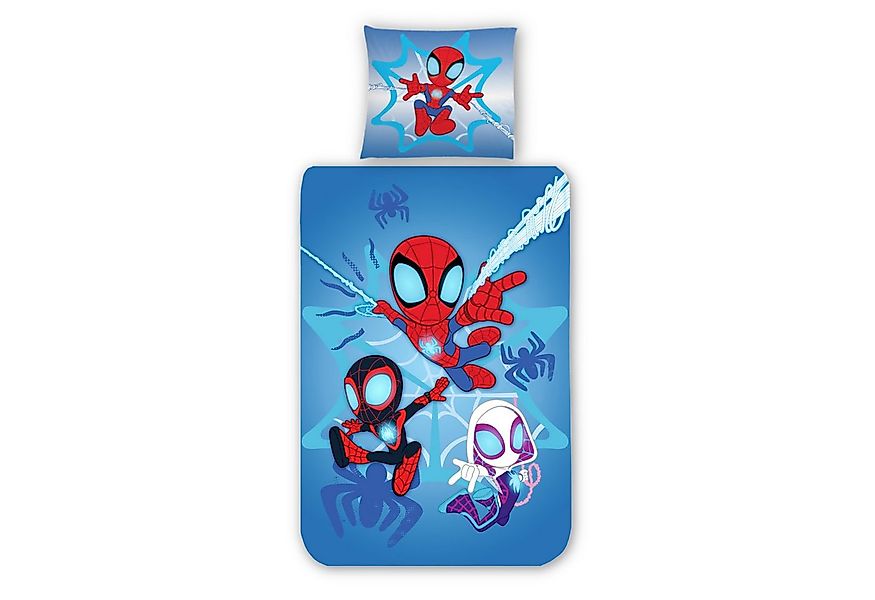 MTOnlinehandel Kinderbettwäsche Spidey & Friends "Helden der Nacht", Gesche günstig online kaufen