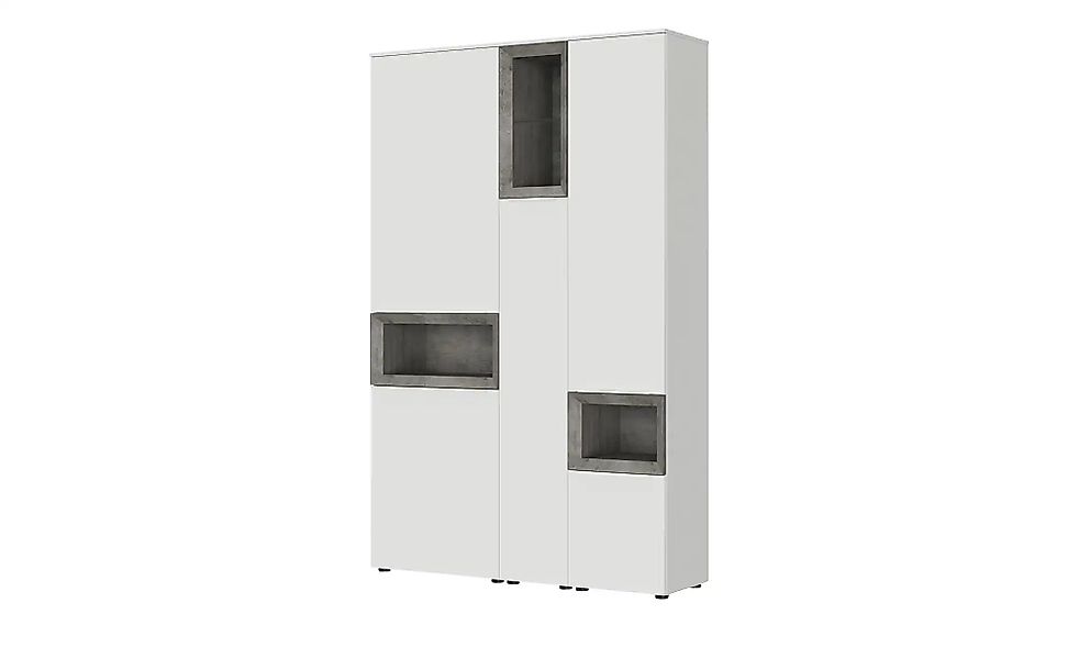 Content Hochschrank  Case ¦ weiß ¦ Maße (cm): B: 131 H: 206 T: 38.0 Schränk günstig online kaufen