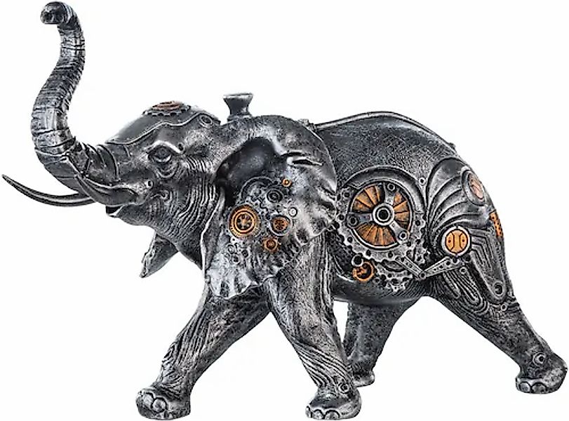 Casablanca by Gilde Tierfigur "Skulptur Steampunk Elephant", mit kupferfarb günstig online kaufen