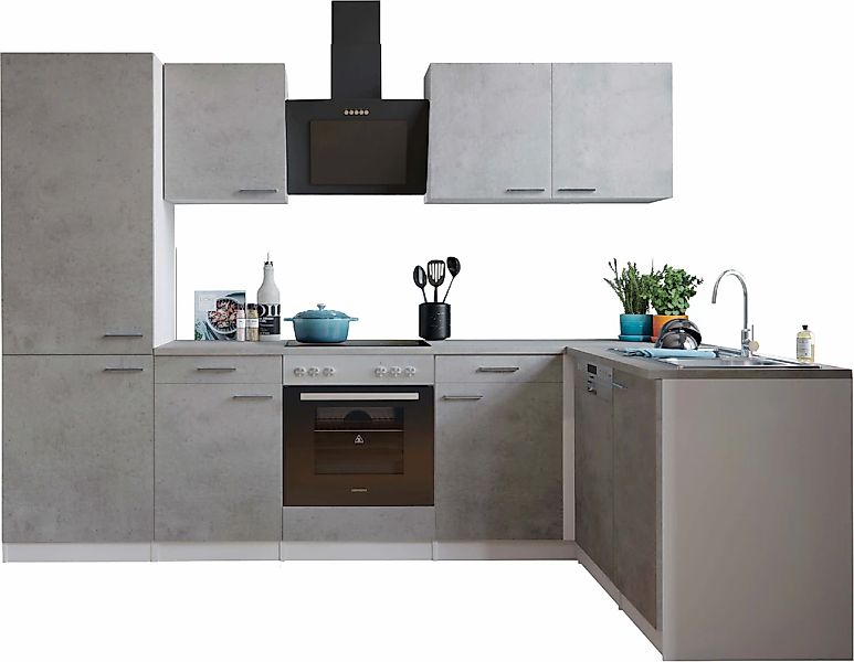 MESANA Winkelküche "Malia", Breite 280 cm, 85 cm Arbeitshöhe, in exklusiver günstig online kaufen