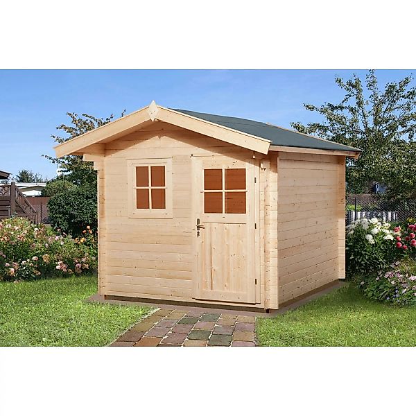Weka Holz-Gartenhaus Satteldach Unbehandelt 270 cm günstig online kaufen