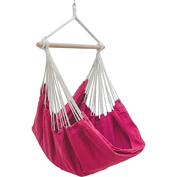 AMANKA Hängesessel bis zu 150 kg Belastbar 185 x 130 cm Rot günstig online kaufen