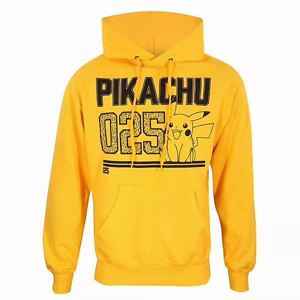 POKÉMON Sweater Unisex Sweater mit Kapuze Pokémon Picachu Line Art Gelb günstig online kaufen