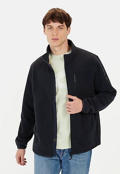 camel active Fleecejacke mit Stehkragen Markenlogo günstig online kaufen