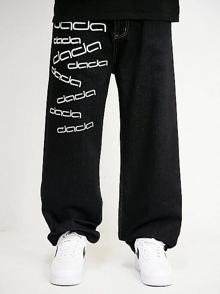 DADA Supreme Regular-fit-Jeans Baggy Denim Gesticktes DADA Logo auf Bein Bi günstig online kaufen