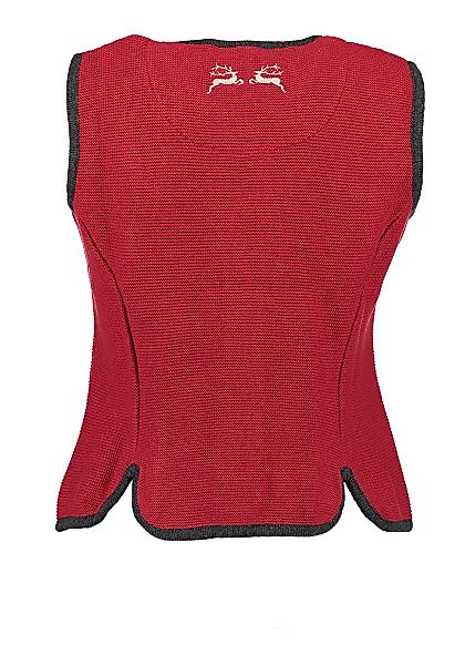 OS Trachten Strickweste Xeniro Rundhalsausschnitt günstig online kaufen