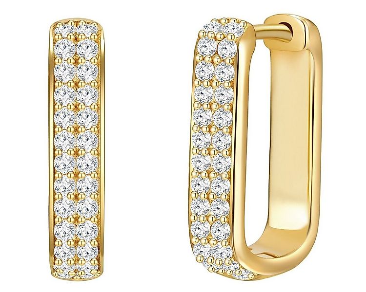 Glanzstücke München Paar Creolen gelbgold, Creolen Sterling Silber gelbgold günstig online kaufen