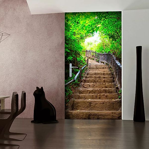 Türtapete - Photo Wallpaper  Stairs From Nature I günstig online kaufen