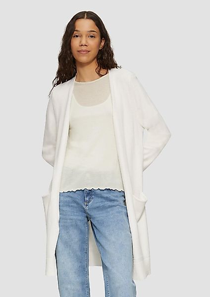 QS Cardigan Strickjacke Lange Strickjacke aus günstig online kaufen