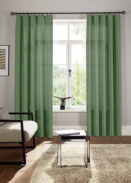 Bruno Banani Vorhang "Lagan" Kräuselband 2 Stk. tlg. 2-er Set, gewebt, Micr günstig online kaufen