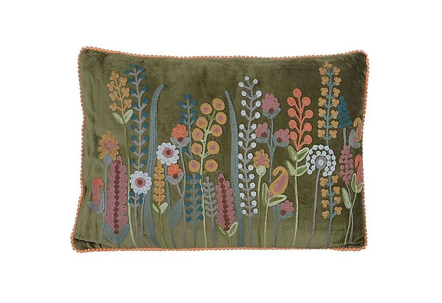 Casa Moro Dekokissen Samt Kissen Santa 48x30 mit Bommeln & Füllung, Kissenh günstig online kaufen