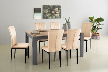 Home affaire Essgruppe "Bergamo Tisch Stühle Speisezimmer Bestseller" Set, günstig online kaufen