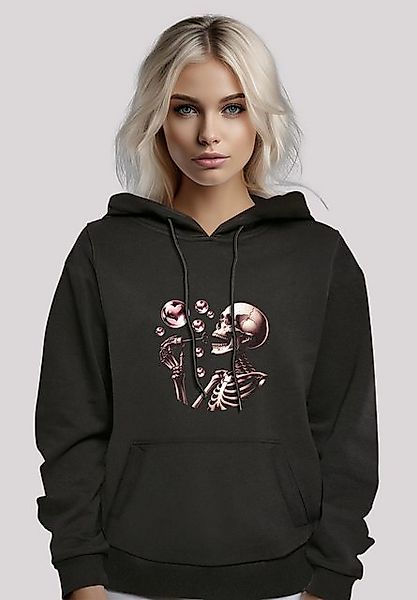 F4NT4STIC Kapuzenpullover Niedliches Goth Skelett Herz Seifenblasen Premium günstig online kaufen