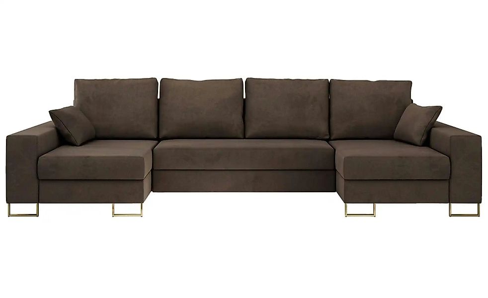 Wohnlandschaft mit Schlaffunktion Dorain ¦ braun ¦ Maße (cm): B: 312 H: 95 günstig online kaufen