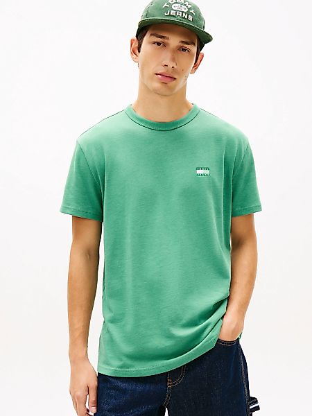 Tommy Jeans T-Shirt "TJM REG BADGE" Rundhals, Jersey, meliert, regular fit günstig online kaufen
