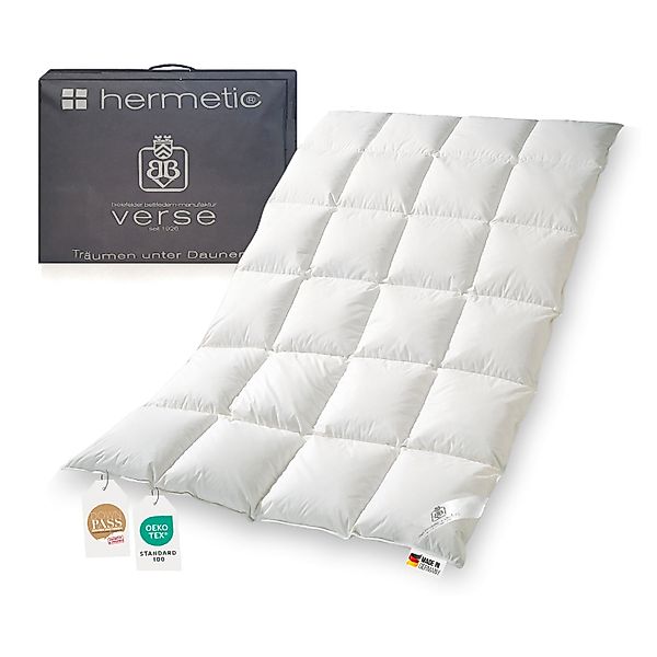 Extra warme Daunendecke Ammerland Gänsedaunen Bettdecke 135x200 1080g günstig online kaufen
