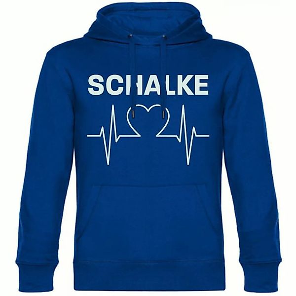 multifanshop Kapuzensweatshirt Schalke - Herzschlag - Pullover günstig online kaufen