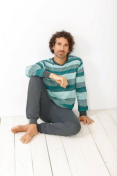 Hajo 5-Pocket-Hose Schlafanzug mit Bündchen, Klima-Komfort günstig online kaufen
