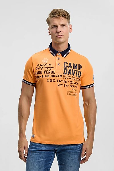 CAMP DAVID Poloshirt mit Seitenschlitze günstig online kaufen