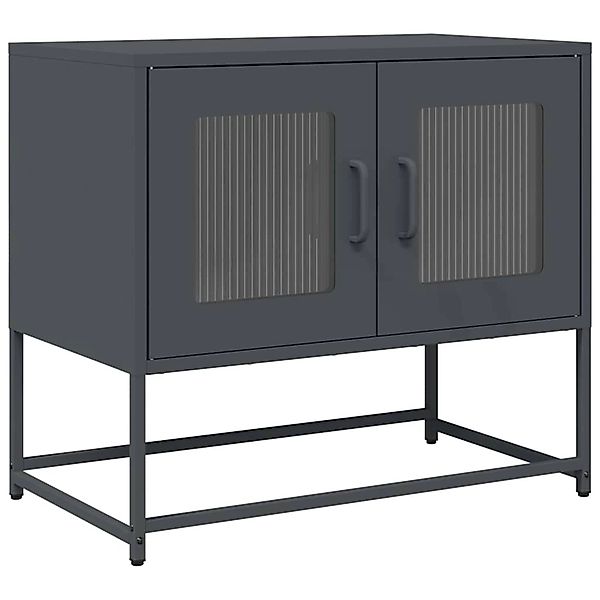 vidaXL TV-Schrank Anthrazit 68x39x60,5 cm Kaltgewalzter Stahl 853334 günstig online kaufen