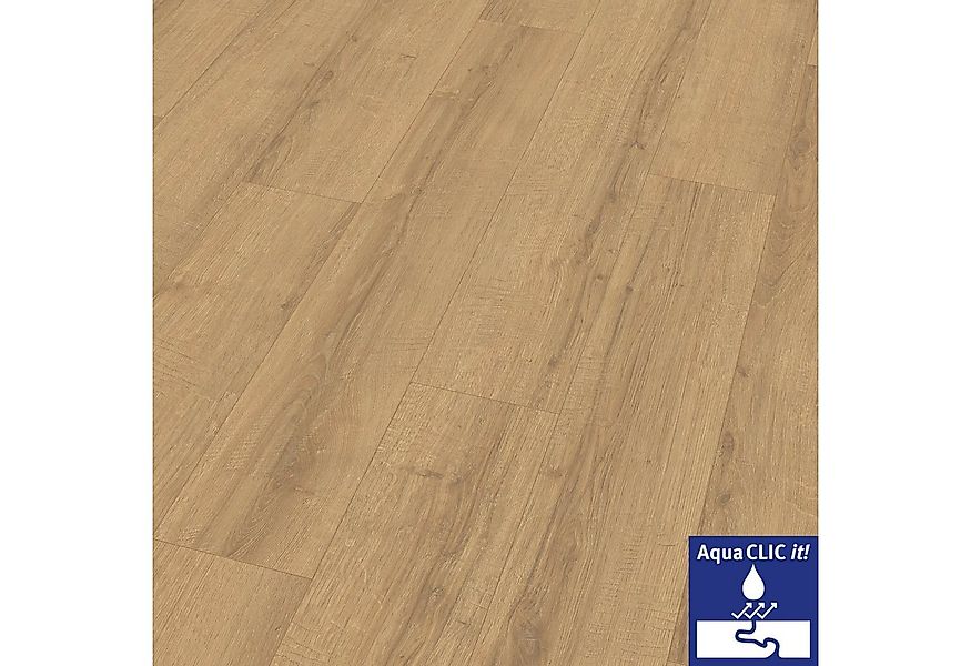 EGGER Laminat EL1007 Sherman Eiche honig, (8mm, 1,995m),Wasserresistent & P günstig online kaufen