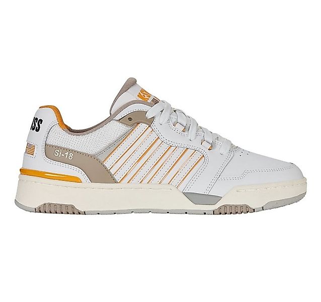 K-Swiss Si-18 Rival (Leder) weiss/taupe/orange Herren Sneaker günstig online kaufen
