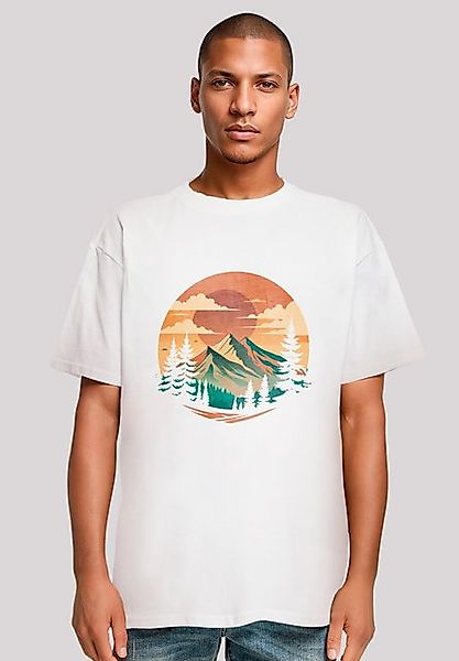 F4NT4STIC T-Shirt Sonnenuntergang Berglandschaft Premium Qualität günstig online kaufen