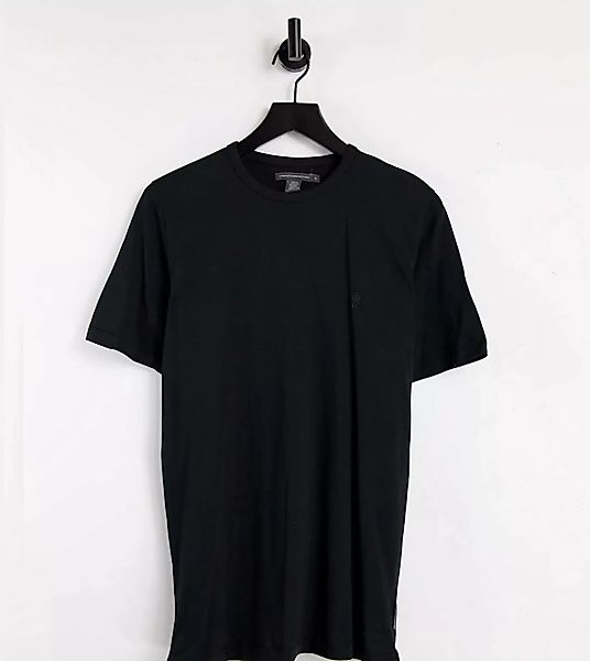French Connection Tall – Lounge-T-Shirt in Schwarz günstig online kaufen