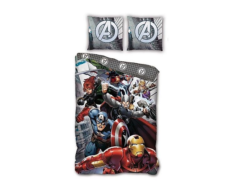 The AVENGERS Kinderbettwäsche Marvel Avengers Bettwäsche Bettbezug 140x200c günstig online kaufen