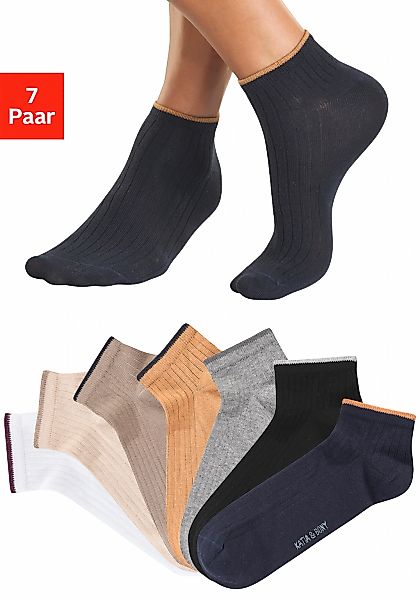 H.I.S Kurzsocken Packung, 7 Paar tlg. in schöner Farbpackung günstig online kaufen