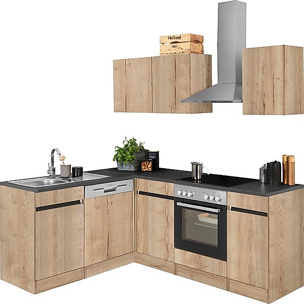 OPTIFIT Winkelküche "Roth" Stellmaße 210x175 cm,wahlweise mit E-Geräten, Pu günstig online kaufen